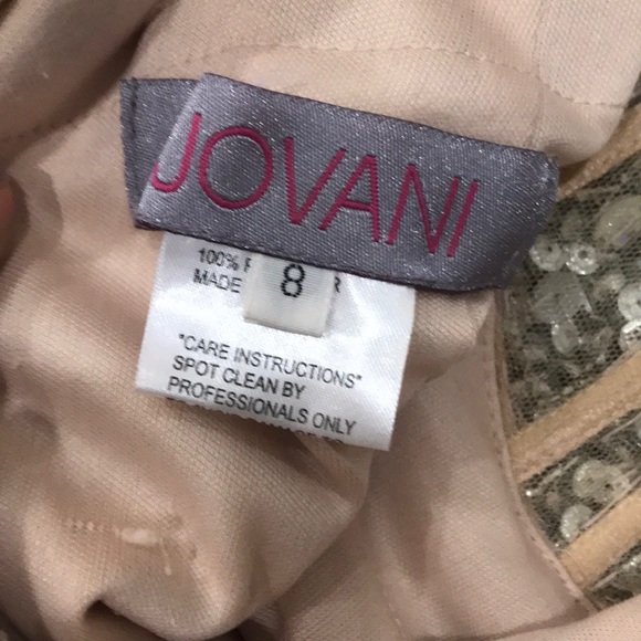 NUDE JOVANI GOWN - Picture 8 of 8